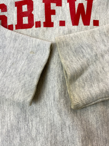【現状渡し品】【メンズ】 CHAMPION チャンピオン 90S REVERSE WEAVE SWEATSHIRT 90年代 リバースウィーブ スウェットシャツ ヴィンテージ メンズ トップス トレーナー 146-261020-em-47-min サイズ：L カラー：ライトグレー 万代Net店