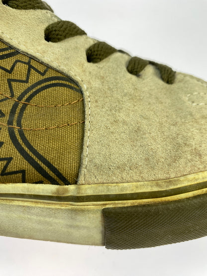 【現状渡し品】【メンズ】 STUSSY ステューシー × VANS バンズ SK8 HI スケートハイ スケハイ ハイカット スニーカー メンズ シューズ 靴 ヴァンズ 163-261018-em-38-min サイズ：不明 カラー：ベージュ / ブラウン（ペイズリー柄） 万代Net店