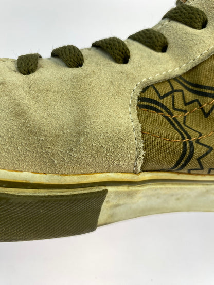 【現状渡し品】【メンズ】 STUSSY ステューシー × VANS バンズ SK8 HI スケートハイ スケハイ ハイカット スニーカー メンズ シューズ 靴 ヴァンズ 163-261018-em-38-min サイズ：不明 カラー：ベージュ / ブラウン（ペイズリー柄） 万代Net店