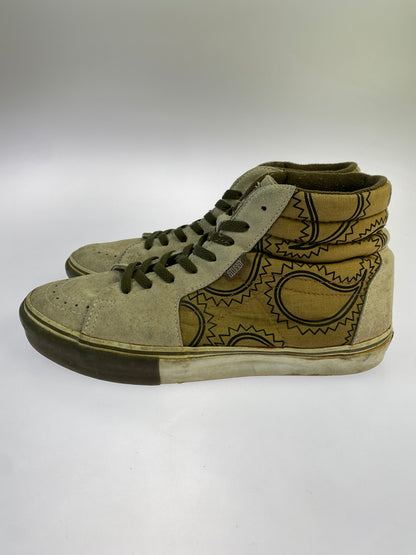 【現状渡し品】【メンズ】 STUSSY ステューシー × VANS バンズ SK8 HI スケートハイ スケハイ ハイカット スニーカー メンズ シューズ 靴 ヴァンズ 163-261018-em-38-min サイズ：不明 カラー：ベージュ / ブラウン（ペイズリー柄） 万代Net店
