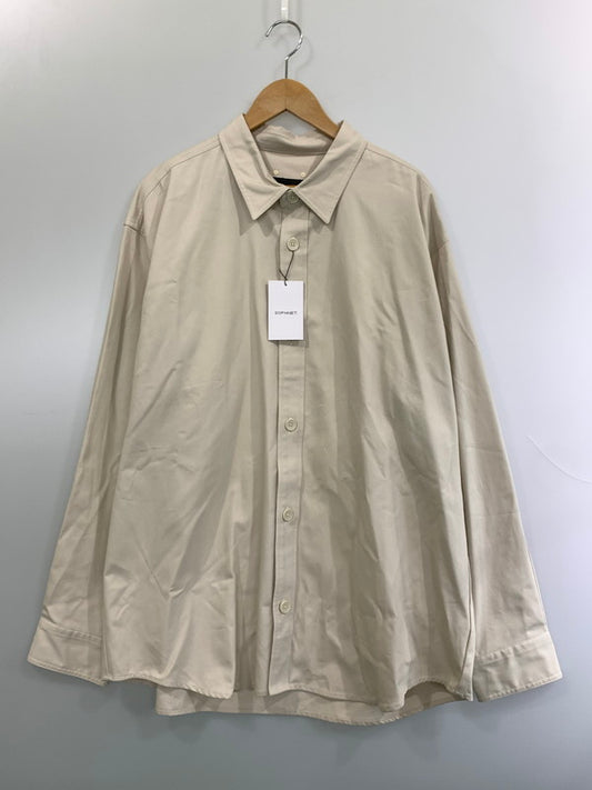 【中古品】【メンズ】 SOPHNET. ソフネット HIGH TWISTED LIGHT TWILL OVERSIZED SHIRT SOPH-240023 ハイトゥイステッド ライトツイル オーバーサイズド シャツ 142-261020-em-81-min サイズ：XL カラー：アイボリー 万代Net店