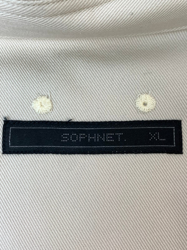 【中古品】【メンズ】 SOPHNET. ソフネット HIGH TWISTED LIGHT TWILL OVERSIZED SHIRT SOPH-240023 ハイトゥイステッド ライトツイル オーバーサイズド シャツ 142-261020-em-81-min サイズ：XL カラー：アイボリー 万代Net店