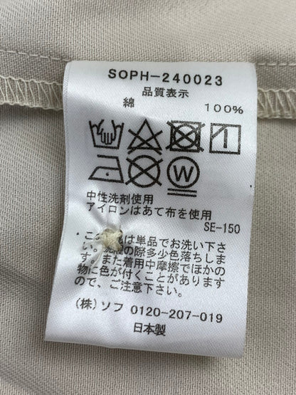 【中古品】【メンズ】 SOPHNET. ソフネット HIGH TWISTED LIGHT TWILL OVERSIZED SHIRT SOPH-240023 ハイトゥイステッド ライトツイル オーバーサイズド シャツ 142-261020-em-81-min サイズ：XL カラー：アイボリー 万代Net店