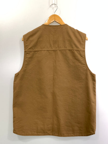 【中古品】【メンズ】 CARHARTT WIP カーハート ワークインプログレス ARBOR VEST I031521-23S アーバー ベスト メンズ コットン ワークベスト 142-261016-em-54-min サイズ：L カラー：ブラウン 万代Net店