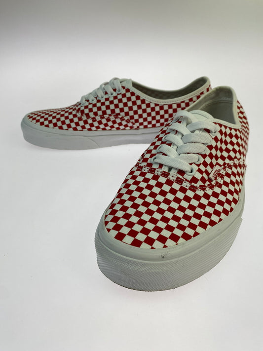 【中古品】【メンズ】 VANS バンズ AUTHENTIC VN000EGAR30 オーセンティック ローカット スニーカー シューズ 靴 163-261018-em-35-min サイズ：26.5cm カラー：レーシングレッド / ホワイト 万代Net店