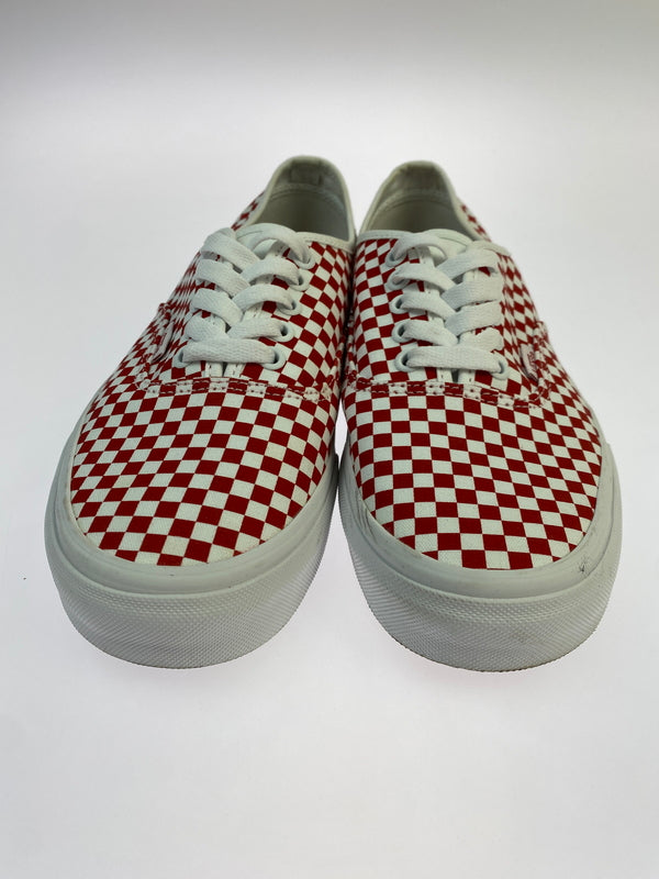 【中古品】【メンズ】 VANS バンズ AUTHENTIC VN000EGAR30 オーセンティック ローカット スニーカー シューズ 靴 163-261018-em-35-min サイズ：26.5cm カラー：レーシングレッド / ホワイト 万代Net店