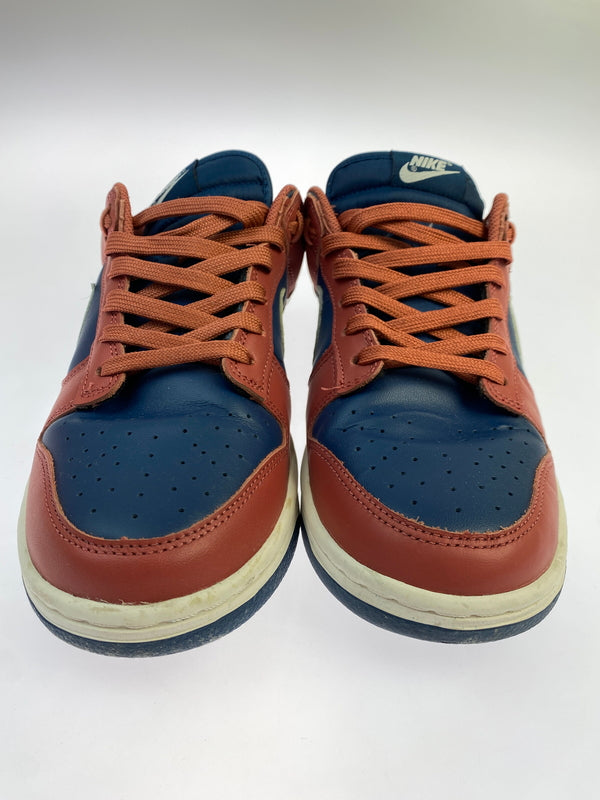 【中古品】【レディース】 W NIKE ナイキ DUNK LOW "CANYON RUST" DD1503-602 ウィメンズ ダンク ロー キャニオン ラスト 靴 シューズ スニーカー SNEAKER 160-261017-KS-21-min サイズ：27cm US10 カラー：赤茶色/ネイビー 万代Net店