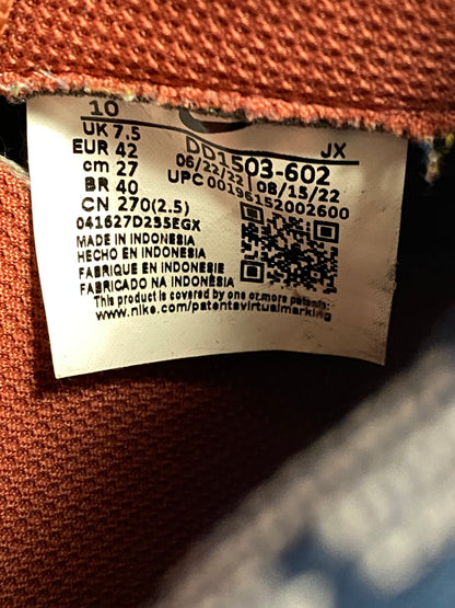 【中古品】【レディース】 W NIKE ナイキ DUNK LOW "CANYON RUST" DD1503-602 ウィメンズ ダンク ロー キャニオン ラスト 靴 シューズ スニーカー SNEAKER 160-261017-KS-21-min サイズ：27cm US10 カラー：赤茶色/ネイビー 万代Net店