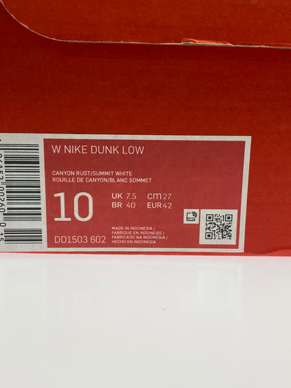 【中古品】【レディース】 W NIKE ナイキ DUNK LOW "CANYON RUST" DD1503-602 ウィメンズ ダンク ロー キャニオン ラスト 靴 シューズ スニーカー SNEAKER 160-261017-KS-21-min サイズ：27cm US10 カラー：赤茶色/ネイビー 万代Net店