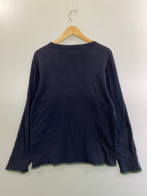 【中古品】【メンズ】 CHAMPION REVERSIBLE SWEATSHIRT リバーシブル スウェットシャツ メンズ 長袖Tシャツ トップス 146-261016-em-10-min サイズ：M カラー：ネイビー/グリーン 万代Net店