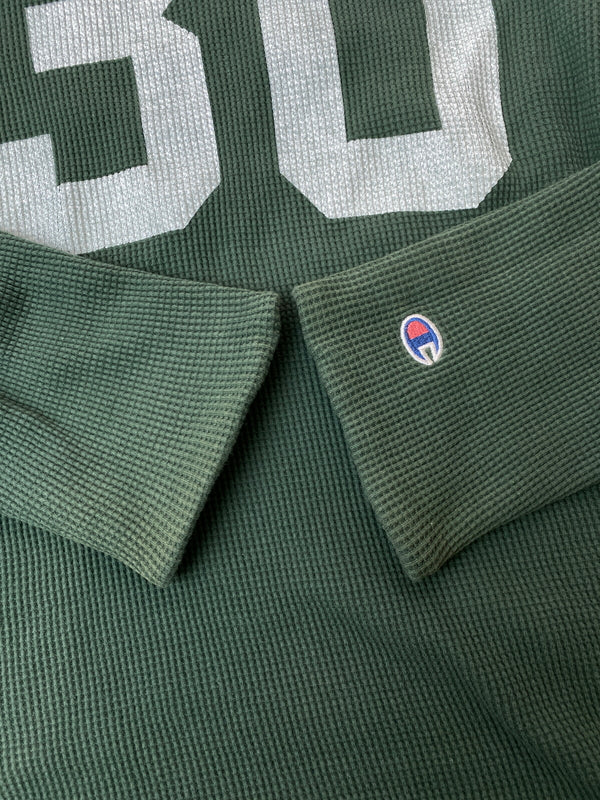 【中古品】【メンズ】 CHAMPION REVERSIBLE SWEATSHIRT リバーシブル スウェットシャツ メンズ 長袖Tシャツ トップス 146-261016-em-10-min サイズ：M カラー：ネイビー/グリーン 万代Net店