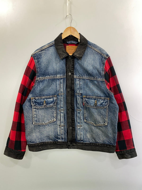 【中古品】【メンズ】 LEVI'S リーバイス PREMIUM プレミアム DENIM JACKET デニムジャケット ジャーナルスタンダード エクスクルーシブ メンズ アウター Gジャン 147-261020-em-33-min サイズ：M カラー：インディゴ系 万代Net店
