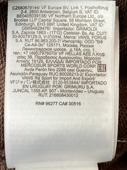 【中古品】【メンズ】 VANS バンズ RARE HOODIE レア フーディー メンズ パーカー トップス 147-261020-em-41-min サイズ：M カラー：ブラウン 万代Net店