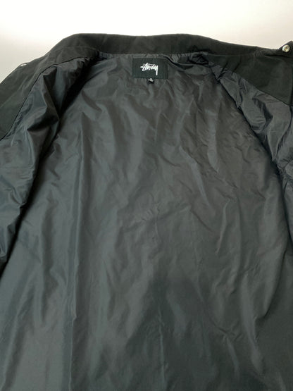 【中古品】【メンズ】 STUSSY ステューシー CLASSIC COACH JACKET 115490 クラシック コーチ ジャケット メンズ ライトアウター ナイロンジャケット 142-261015-em-23-min サイズ：XL カラー：ブラック 万代Net店