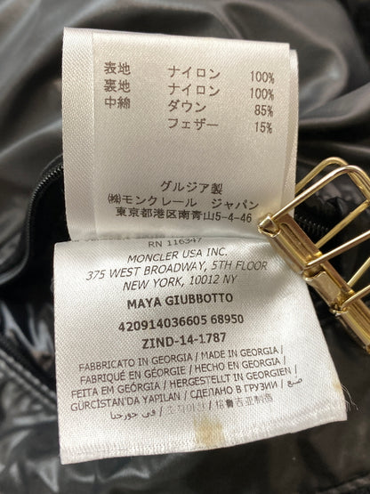 【中古品】【メンズ】 MONCLER モンクレール MAYA GIUBBOTTO DOWN JACKET 142-091-40366-05 マヤ ジュボット ダウンジャケット メンズ アウター ブルゾン 141-261015-em-36-min カラー：ブラック 万代Net店