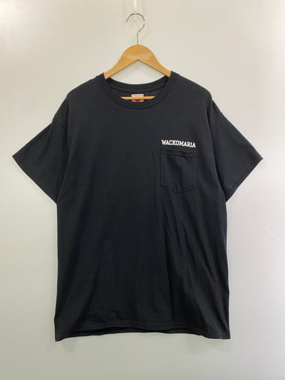 【中古品】【メンズ】 WACKOMARIA ワコマリア KEITH HARING POCKET T-SHIRT (TYPE-1) キース へリング ポケット Tシャツ タイプ１ 半袖Tシャツ メンズ トップス 142-261020-em-42-min サイズ：L カラー：ブラック 万代Net店