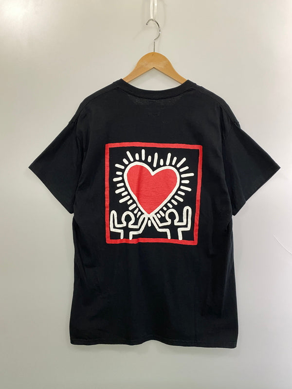 【中古品】【メンズ】 WACKOMARIA ワコマリア KEITH HARING POCKET T-SHIRT (TYPE-1) キース へリング ポケット Tシャツ タイプ１ 半袖Tシャツ メンズ トップス 142-261020-em-42-min サイズ：L カラー：ブラック 万代Net店