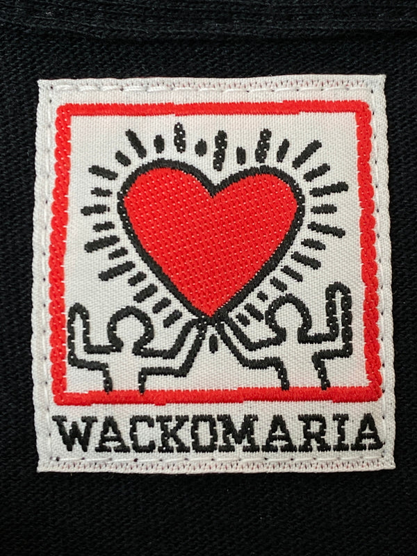 【中古品】【メンズ】 WACKOMARIA ワコマリア KEITH HARING POCKET T-SHIRT (TYPE-1) キース へリング ポケット Tシャツ タイプ１ 半袖Tシャツ メンズ トップス 142-261020-em-42-min サイズ：L カラー：ブラック 万代Net店
