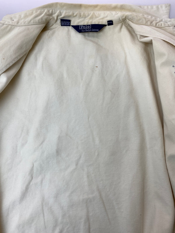 【現状渡し品】【メンズ】 POLO RALPH LAUREN ポロ・ラルフローレン 90'S SWINGTOP 90年代 スイングトップ ショート丈 ブルゾン ライトアウター 146-261015-em-22-min サイズ：M カラー：アイボリー 万代Net店