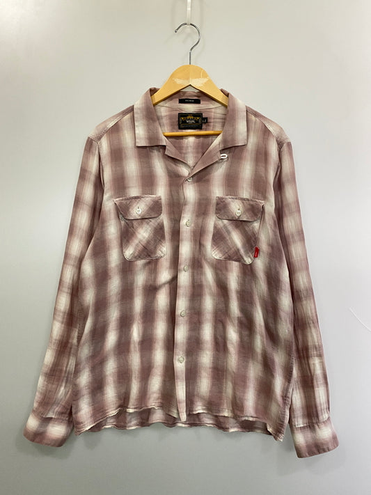 【中古品】【メンズ】 WTAPS ダブルタップス オンブレチェックシャツ 101GWDT-SHM01 長袖シャツ メンズ トップス チェック柄 142-261020-em-40-min サイズ：l カラー：スモーキーピンク 万代Net店