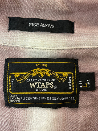 【中古品】【メンズ】 WTAPS ダブルタップス オンブレチェックシャツ 101GWDT-SHM01 長袖シャツ メンズ トップス チェック柄 142-261020-em-40-min サイズ：l カラー：スモーキーピンク 万代Net店