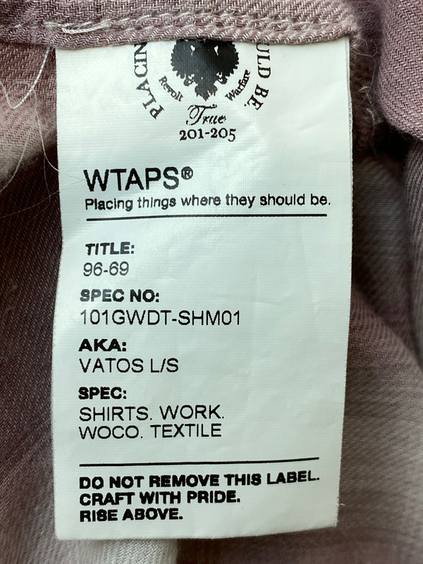 【中古品】【メンズ】 WTAPS ダブルタップス オンブレチェックシャツ 101GWDT-SHM01 長袖シャツ メンズ トップス チェック柄 142-261020-em-40-min サイズ：l カラー：スモーキーピンク 万代Net店