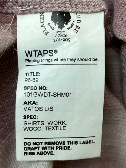 【中古品】【メンズ】 WTAPS ダブルタップス オンブレチェックシャツ 101GWDT-SHM01 長袖シャツ メンズ トップス チェック柄 142-261020-em-40-min サイズ：l カラー：スモーキーピンク 万代Net店