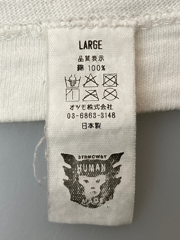 【中古品】【メンズ】 HUMAN MADE ヒューマンメード 18SS HEART LOGO TEE ハート ロゴ ショートスリーブ メンズ 半袖Tシャツ トップス 142-261020-em-45-min サイズ：L カラー：ホワイト 万代Net店