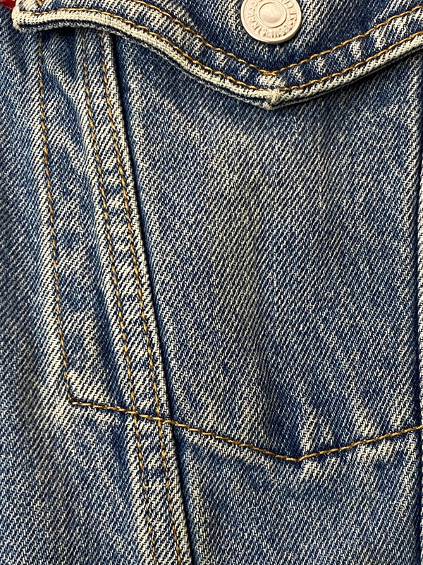 【中古品】【メンズ】 LEVI'S リーバイス 90S 3RD TYPE DENIM TRUCKER JACKET 7552548910 90年代 デニムトラッカージャケット メンズ デニムジャケット アウター Gジャン 146-261020-em-35-min サイズ：M カラー：インディゴ 万代Net店
