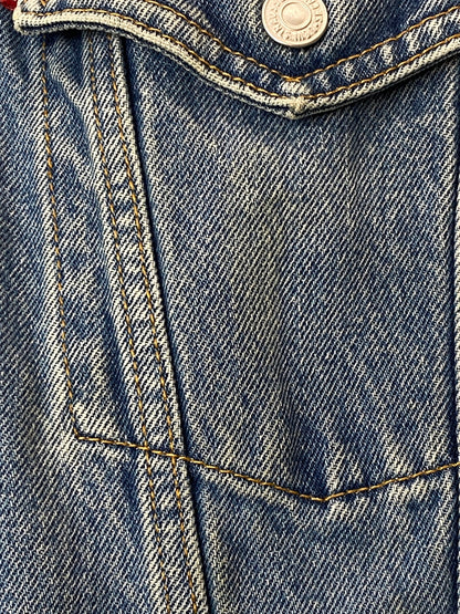 【中古品】【メンズ】 LEVI'S リーバイス 90S 3RD TYPE DENIM TRUCKER JACKET 7552548910 90年代 デニムトラッカージャケット メンズ デニムジャケット アウター Gジャン 146-261020-em-35-min サイズ：M カラー：インディゴ 万代Net店