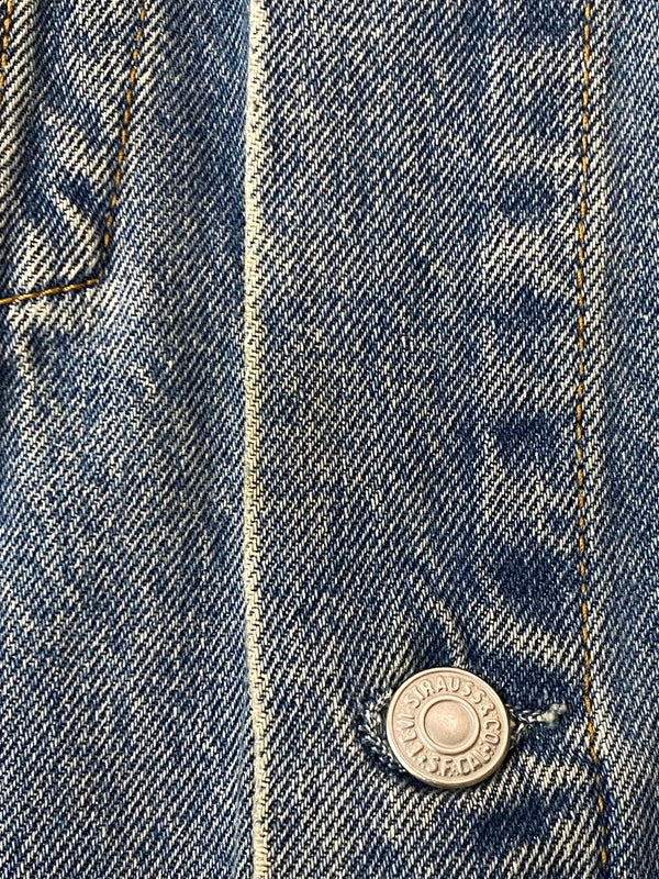 【中古品】【メンズ】 LEVI'S リーバイス 90S 3RD TYPE DENIM TRUCKER JACKET 7552548910 90年代 デニムトラッカージャケット メンズ デニムジャケット アウター Gジャン 146-261020-em-35-min サイズ：M カラー：インディゴ 万代Net店