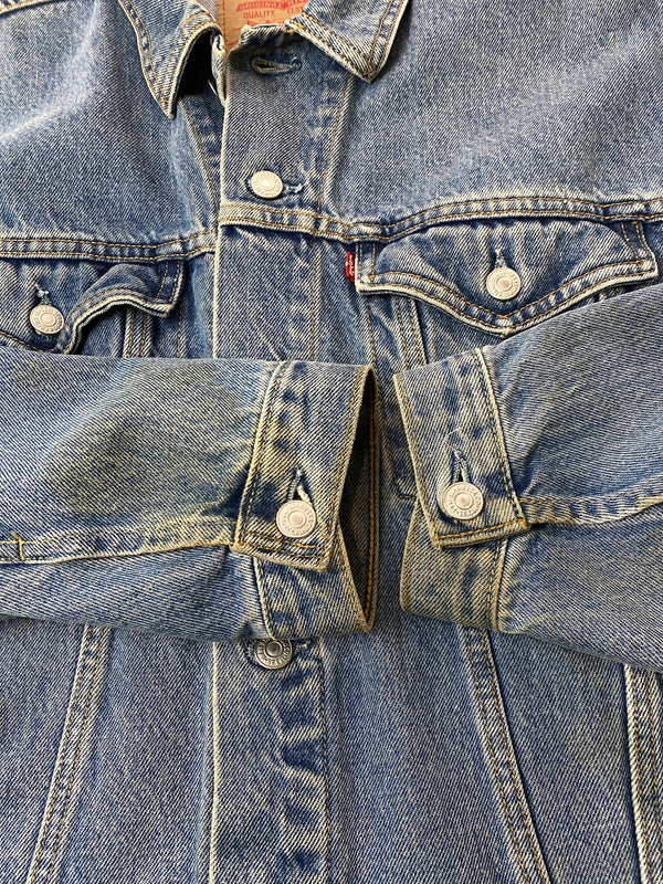 【中古品】【メンズ】 LEVI'S リーバイス 90S 3RD TYPE DENIM TRUCKER JACKET 7552548910 90年代 デニムトラッカージャケット メンズ デニムジャケット アウター Gジャン 146-261020-em-35-min サイズ：M カラー：インディゴ 万代Net店