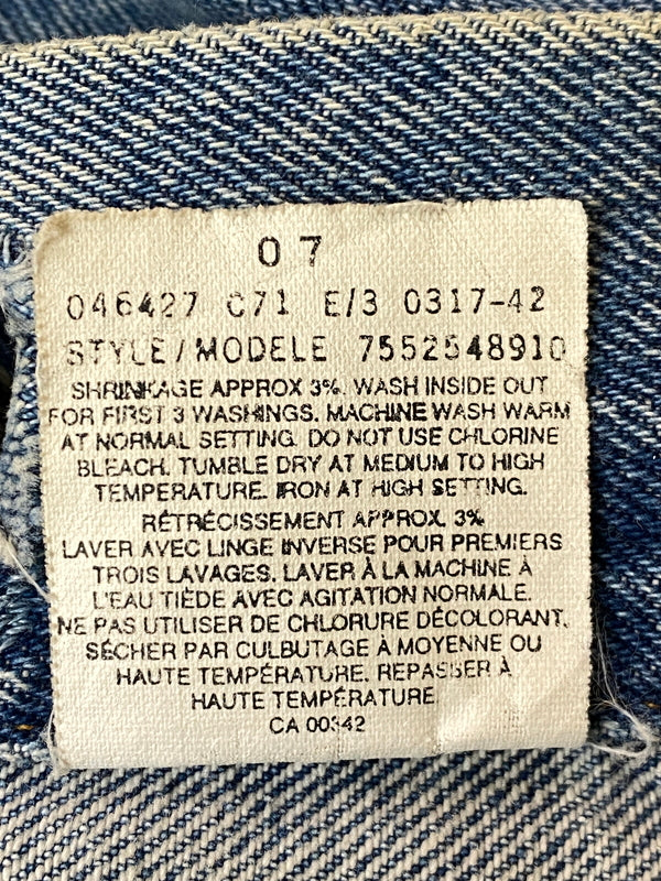 【中古品】【メンズ】 LEVI'S リーバイス 90S 3RD TYPE DENIM TRUCKER JACKET 7552548910 90年代 デニムトラッカージャケット メンズ デニムジャケット アウター Gジャン 146-261020-em-35-min サイズ：M カラー：インディゴ 万代Net店