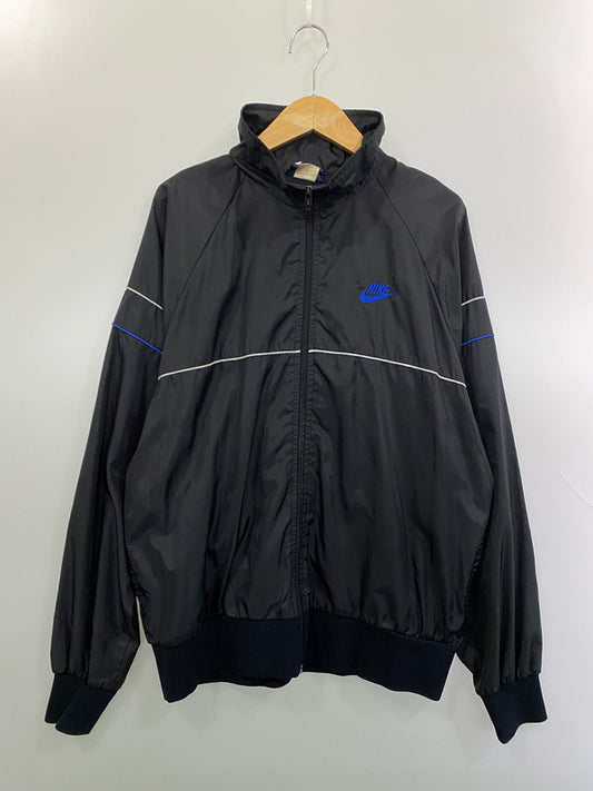 【中古品】【メンズ】 NIKE ナイキ 80S NYLON JACKET 80年代 ナイロンジャケット メンズ ライトアウター 146-261016-em-17-min サイズ：XLUS カラー：ブラック 万代Net店