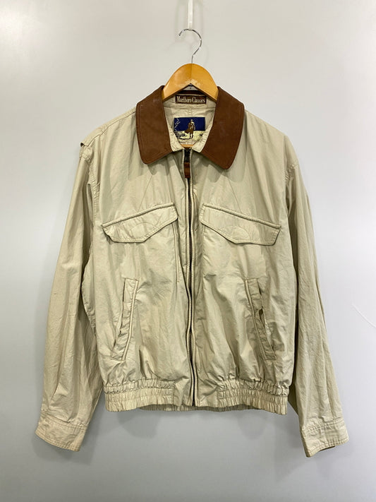 【中古品】【メンズ】 MARLBORO マールボロ CLASSICS COTTON JACKET クラシックス コットン ジャケット メンズ ライトアウター フルジップ 146-261016-em-18-min サイズ：EU50 カラー：ベージュ系 万代Net店