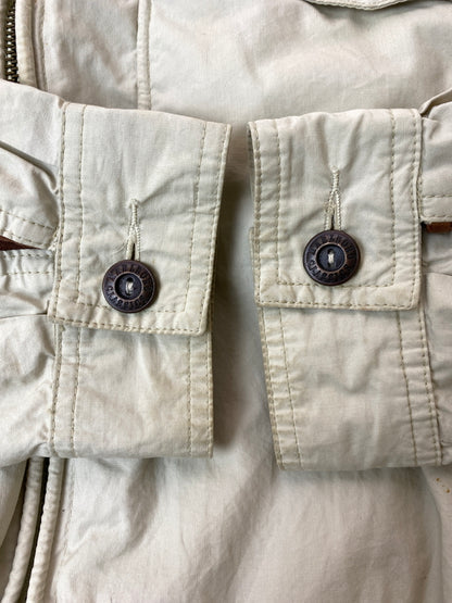 【中古品】【メンズ】 MARLBORO マールボロ CLASSICS COTTON JACKET クラシックス コットン ジャケット メンズ ライトアウター フルジップ 146-261016-em-18-min サイズ：EU50 カラー：ベージュ系 万代Net店