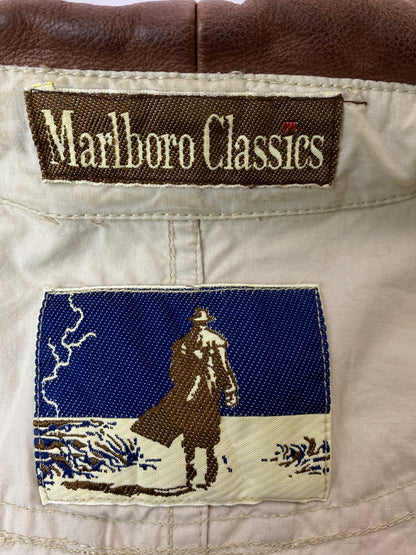 【中古品】【メンズ】 MARLBORO マールボロ CLASSICS COTTON JACKET クラシックス コットン ジャケット メンズ ライトアウター フルジップ 146-261016-em-18-min サイズ：EU50 カラー：ベージュ系 万代Net店