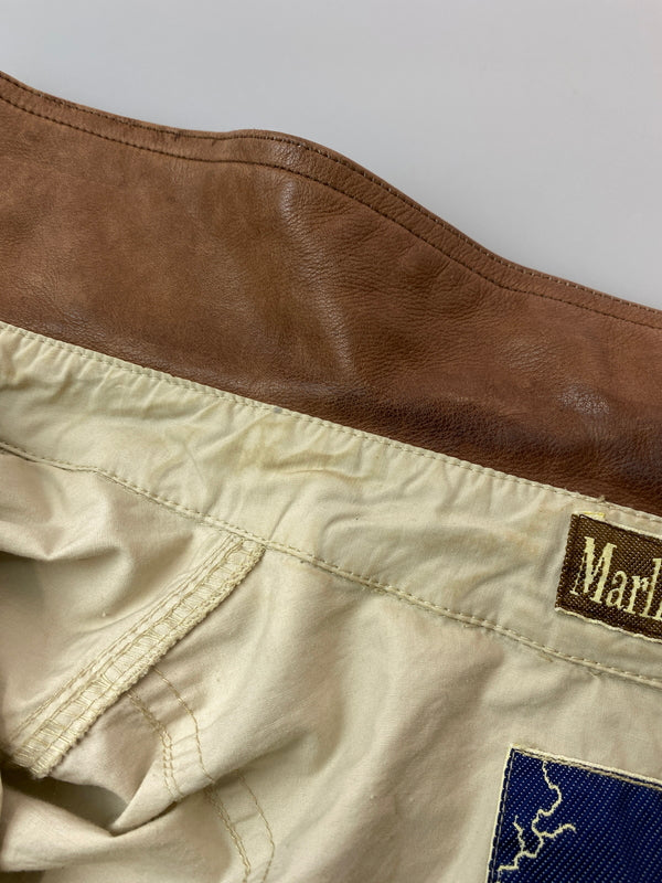 【中古品】【メンズ】 MARLBORO マールボロ CLASSICS COTTON JACKET クラシックス コットン ジャケット メンズ ライトアウター フルジップ 146-261016-em-18-min サイズ：EU50 カラー：ベージュ系 万代Net店
