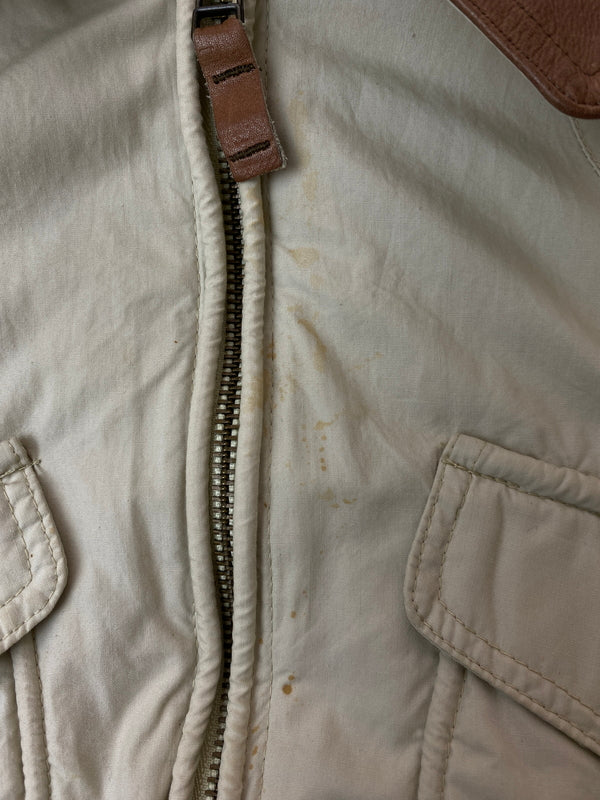 【中古品】【メンズ】 MARLBORO マールボロ CLASSICS COTTON JACKET クラシックス コットン ジャケット メンズ ライトアウター フルジップ 146-261016-em-18-min サイズ：EU50 カラー：ベージュ系 万代Net店
