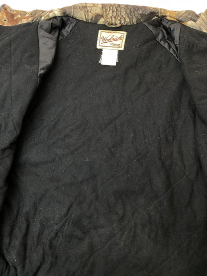 【中古品】【メンズ】 WOOLRICH ウールリッチ 90S TREE CAMO DOWN JACKET 90年代 リアルツリーカモ ダウンジャケット 中綿 ヴィンテージ メンズ アウター 146-261020-em-46-min サイズ：L カラー：ブラウン系 万代Net店