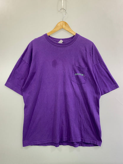 【現状渡し品】【メンズ】 CAMEL キャメル 90S LOGO TEE 90年代 ロゴ 半袖Tシャツ メンズ トップス ヴィンテージ 146-261020-em-44-min カラー：パープル 万代Net店