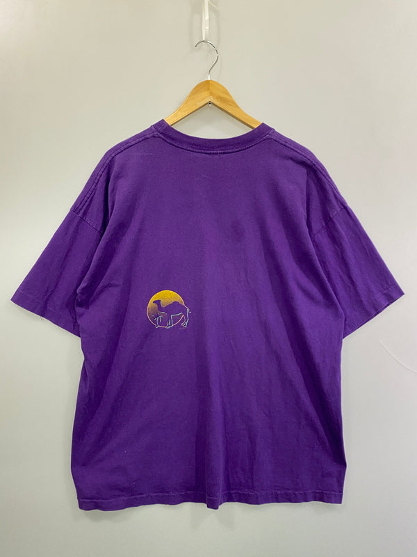 【現状渡し品】【メンズ】 CAMEL キャメル 90S LOGO TEE 90年代 ロゴ 半袖Tシャツ メンズ トップス ヴィンテージ 146-261020-em-44-min カラー：パープル 万代Net店