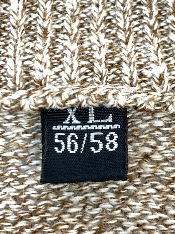 【中古品】【メンズ】 YVES SAINT LAURENT イヴ・サンローラン 90S DESIGN KNIT 90年代 デザイン ニット トップス ヴィンテージ セーター 146-261020-em-76-min サイズ：XL カラー：ライトブラウン 万代Net店