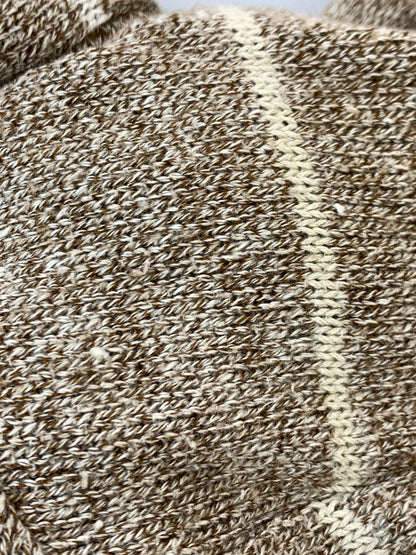 【中古品】【メンズ】 YVES SAINT LAURENT イヴ・サンローラン 90S DESIGN KNIT 90年代 デザイン ニット トップス ヴィンテージ セーター 146-261020-em-76-min サイズ：XL カラー：ライトブラウン 万代Net店