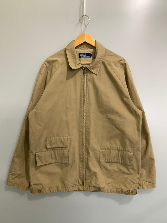 【中古品】【メンズ】 RALPH LAUREN ラルフローレン 90S SWINGTOP 90年代 スウィングトップ ショート丈 ブルゾン ジャンパー ヴィンテージ 146-261016-em-41-min サイズ：L カラー：ベージュ 万代Net店