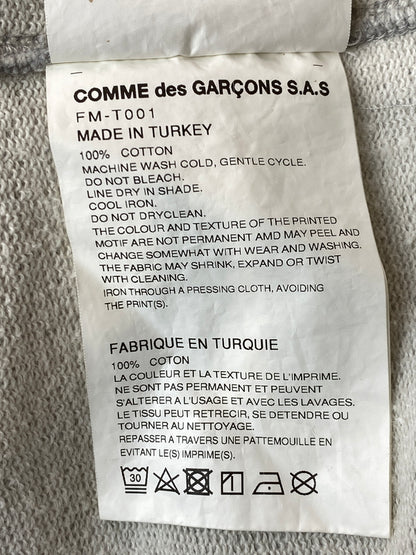 【中古品】【メンズ】 COMME DES GARCONS SHIRT コムデギャルソンシャツ COTTON PILE PLAIN WITH PRINT J ANDY WARHOL FM-T001-051 コットン パイル 140-261016-em-02-min サイズ：XL カラー：グレー 万代Net店