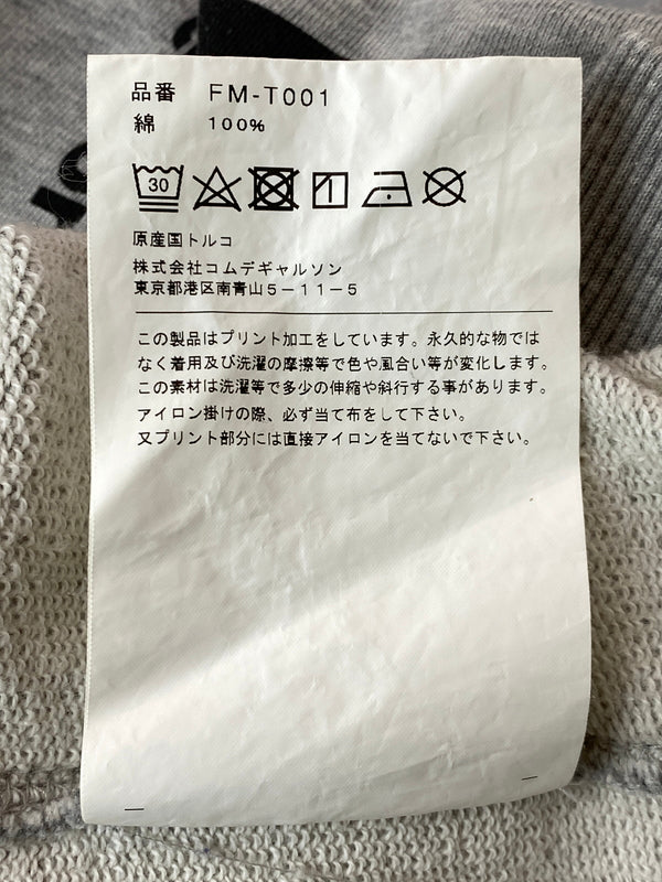 【中古品】【メンズ】 COMME DES GARCONS SHIRT コムデギャルソンシャツ COTTON PILE PLAIN WITH PRINT J ANDY WARHOL FM-T001-051 コットン パイル 140-261016-em-02-min サイズ：XL カラー：グレー 万代Net店