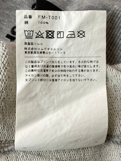 【中古品】【メンズ】 COMME DES GARCONS SHIRT コムデギャルソンシャツ COTTON PILE PLAIN WITH PRINT J ANDY WARHOL FM-T001-051 コットン パイル 140-261016-em-02-min サイズ：XL カラー：グレー 万代Net店