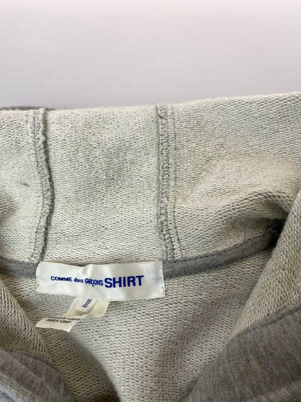 【中古品】【メンズ】 COMME DES GARCONS SHIRT コムデギャルソンシャツ COTTON PILE PLAIN WITH PRINT J ANDY WARHOL FM-T001-051 コットン パイル 140-261016-em-02-min サイズ：XL カラー：グレー 万代Net店