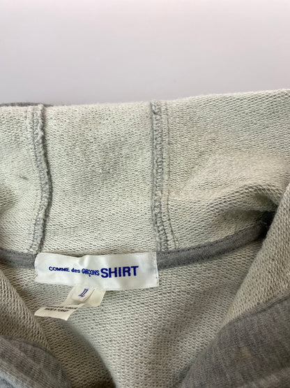 【中古品】【メンズ】 COMME DES GARCONS SHIRT コムデギャルソンシャツ COTTON PILE PLAIN WITH PRINT J ANDY WARHOL FM-T001-051 コットン パイル 140-261016-em-02-min サイズ：XL カラー：グレー 万代Net店